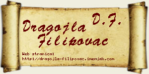Dragojla Filipovac vizit kartica